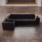 Lade das Bild in den Galerie-Viewer, Luxuriöses Modulares Gartensofa Eden L Maxi: Wetterfestes Ecksofa für Outdoor-Komfort
