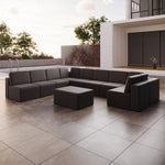 Lade das Bild in den Galerie-Viewer, Robuster Gartensofa Bezug Eden U Hocker Wasserabweisend UV-Schutz Langlebig Outdoor
