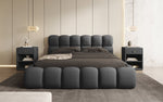 Lade das Bild in den Galerie-Viewer, Designer Polsterbett Boston Bouclé mit Integriertem Stauraum für Ihr Schlafzimmer
