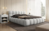 Designer Polsterbett Boston Bouclé mit Stauraum, Samtbezug, moderne Optik