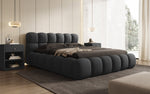 Lade das Bild in den Galerie-Viewer, Designer Polsterbett Boston Bouclé mit Integriertem Stauraum für Ihr Schlafzimmer
