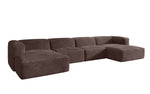 Lade das Bild in den Galerie-Viewer, Gemütliches U-förmiges Cord-Sofa: Luxuriöser Komfort mit Schlaffunktion und Stauraum
