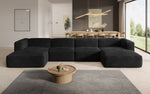 Lade das Bild in den Galerie-Viewer, Gemütliches U-förmiges Cord-Sofa: Luxuriöser Komfort mit Schlaffunktion und Stauraum
