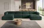 Lade das Bild in den Galerie-Viewer, Gemütliches U-förmiges Cord-Sofa: Luxuriöser Komfort mit Schlaffunktion und Stauraum
