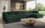 Lade das Bild in den Galerie-Viewer, Gemütliches U-förmiges Cord-Sofa: Luxuriöser Komfort mit Schlaffunktion und Stauraum
