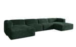 Lade das Bild in den Galerie-Viewer, Gemütliches U-förmiges Cord-Sofa: Luxuriöser Komfort mit Schlaffunktion und Stauraum
