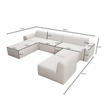 Lade das Bild in den Galerie-Viewer, Luxuriöses Modulares Gartensofa Relax U-Form – Wetterfestes Outdoor Lounge Set
