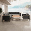 Luxuriöse Euphoria Ecklounge: Elegantes Aluminium Gartenmöbel-Set mit Sunbrella Polstern, wetterfest, modern.