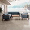 Luxuriöse Euphoria Ecklounge: Elegantes Aluminium Gartenmöbel-Set mit Sunbrella Polstern, wetterfest, modern.