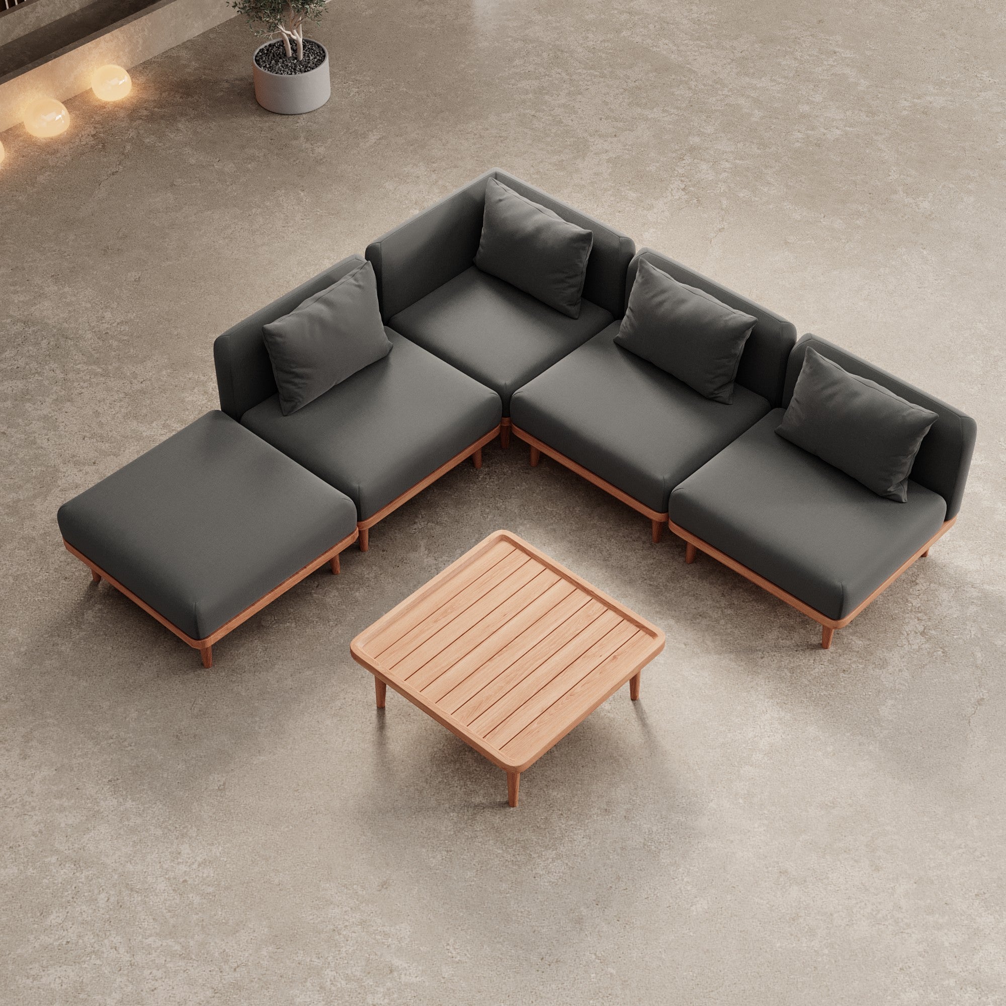 Luxuriöses Nouri Ecksofa Modulgruppe Garten Outdoor Lounge Wetterfest Sunbrella