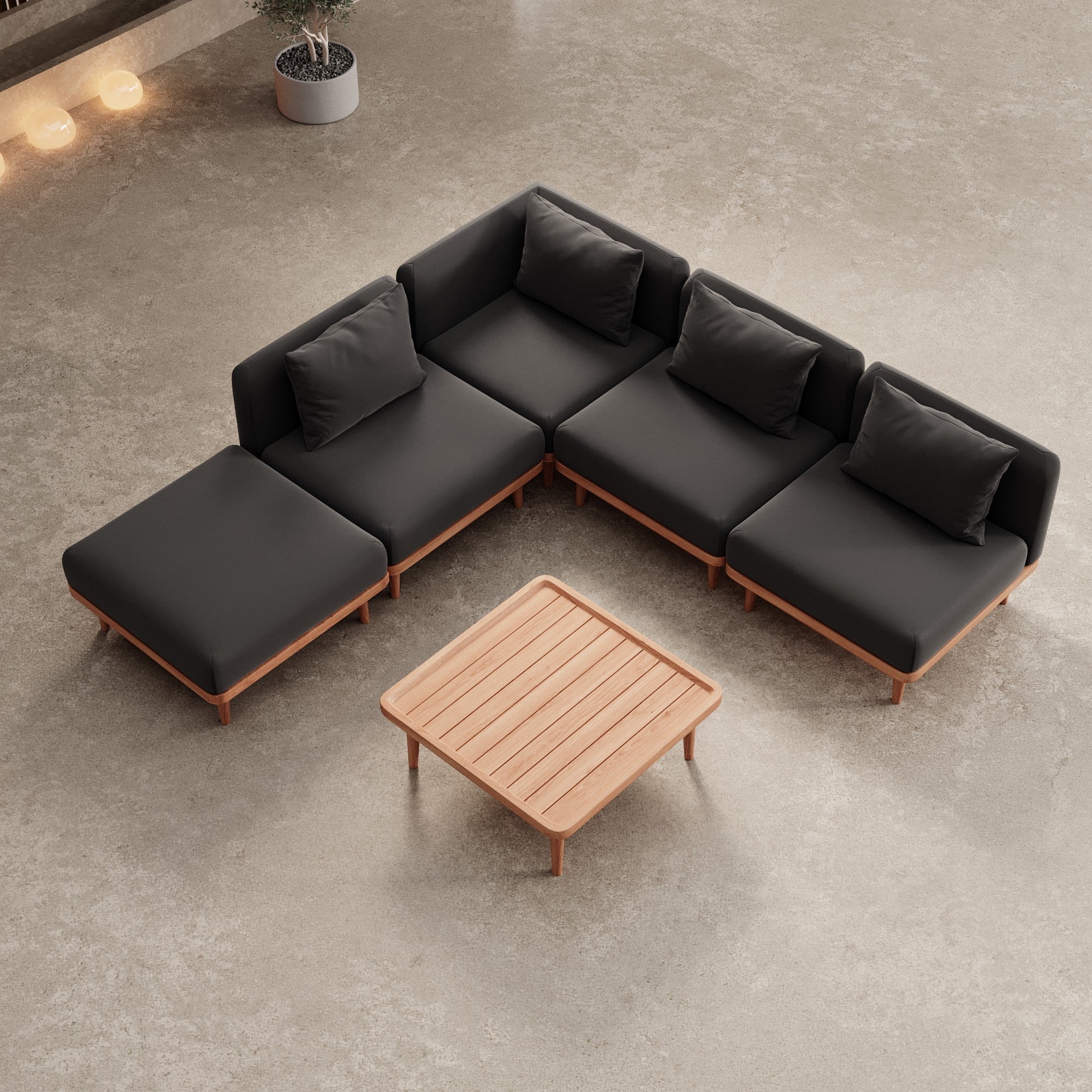 Nouri Modulares Garten-Ecksofa: Luxuriöse Aevora™ Lounge für Außenbereiche