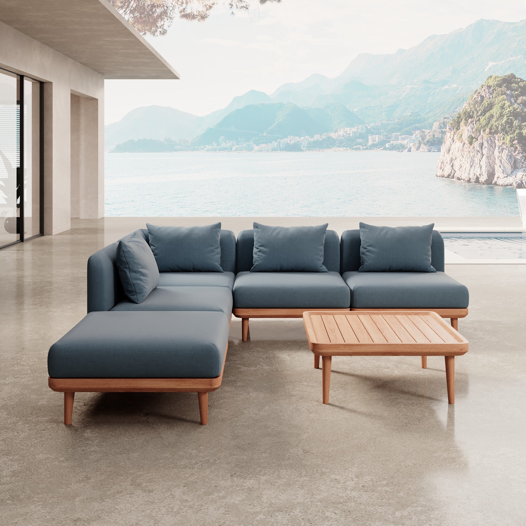 Nouri Modulares Garten-Ecksofa: Luxuriöse Aevora™ Lounge für Außenbereiche