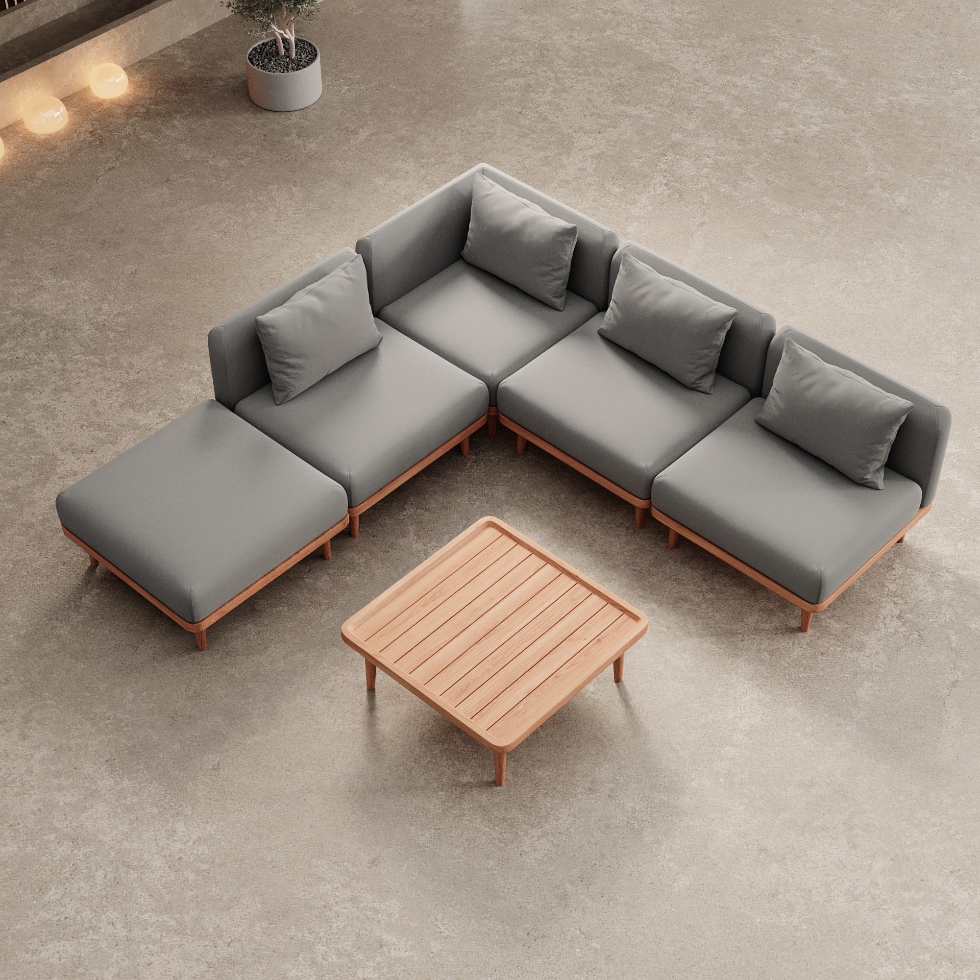 Luxuriöses Nouri Ecksofa Modulgruppe Garten Outdoor Lounge Wetterfest Sunbrella