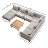 Luxuriöse Nouri Aevora Designer Outdoor Wohnlandschaft – Modulares Wetterfestes Garten Lounge Sofa Set