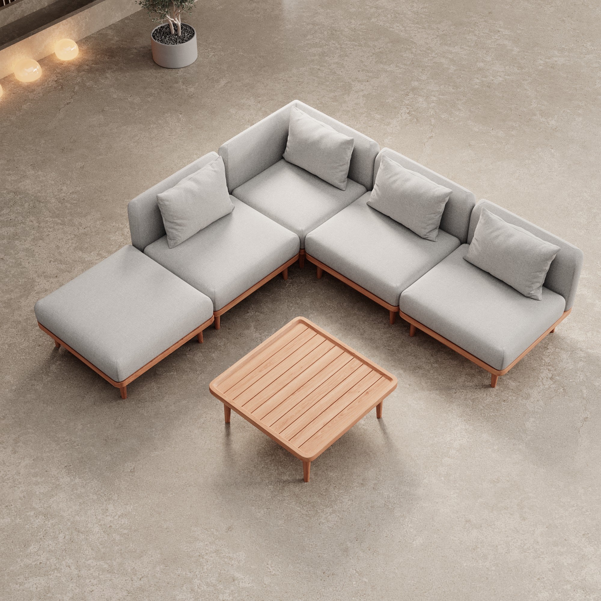 Luxuriöses Nouri Ecksofa Modulgruppe Garten Outdoor Lounge Wetterfest Sunbrella