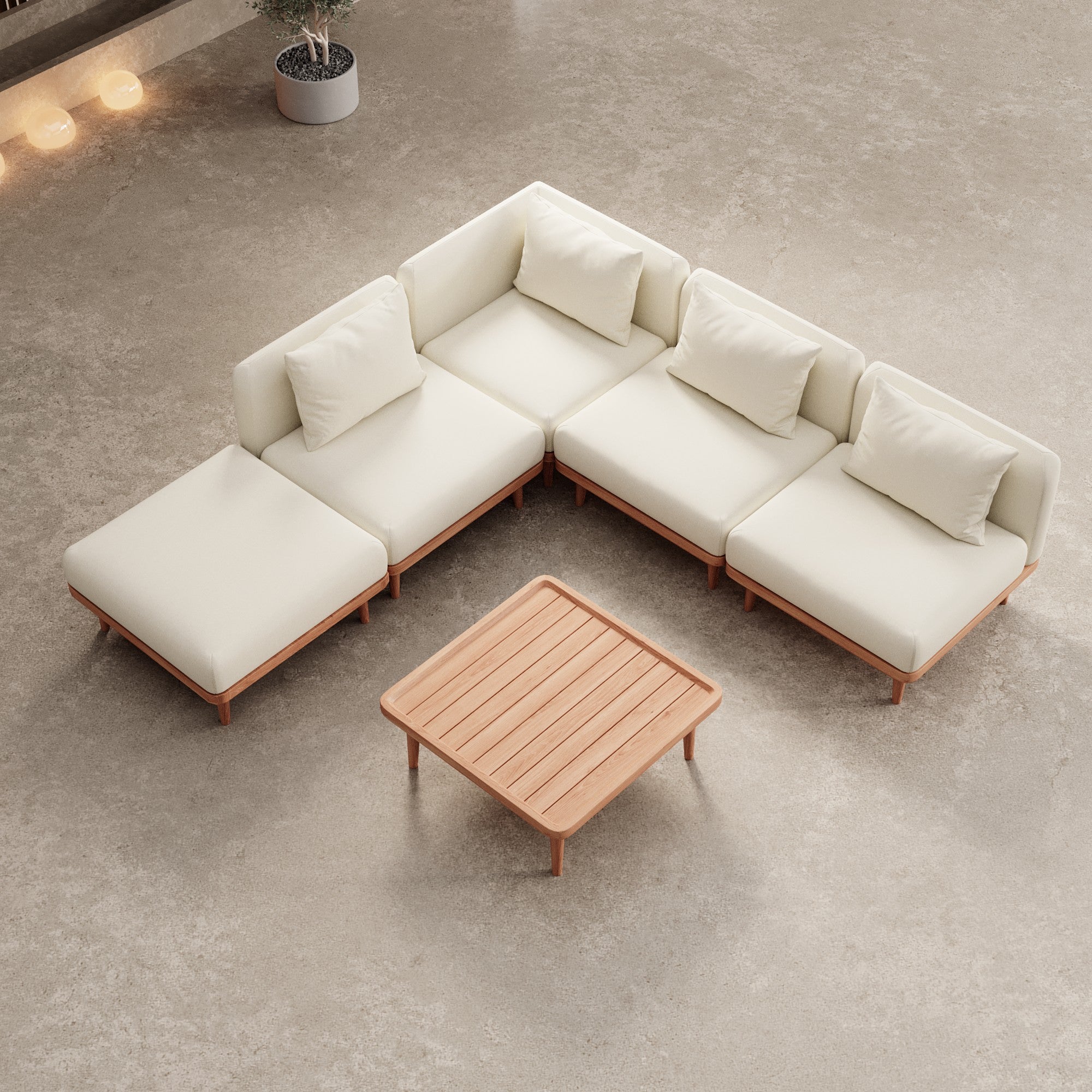 Luxuriöses Nouri Ecksofa Modulgruppe Garten Outdoor Lounge Wetterfest Sunbrella