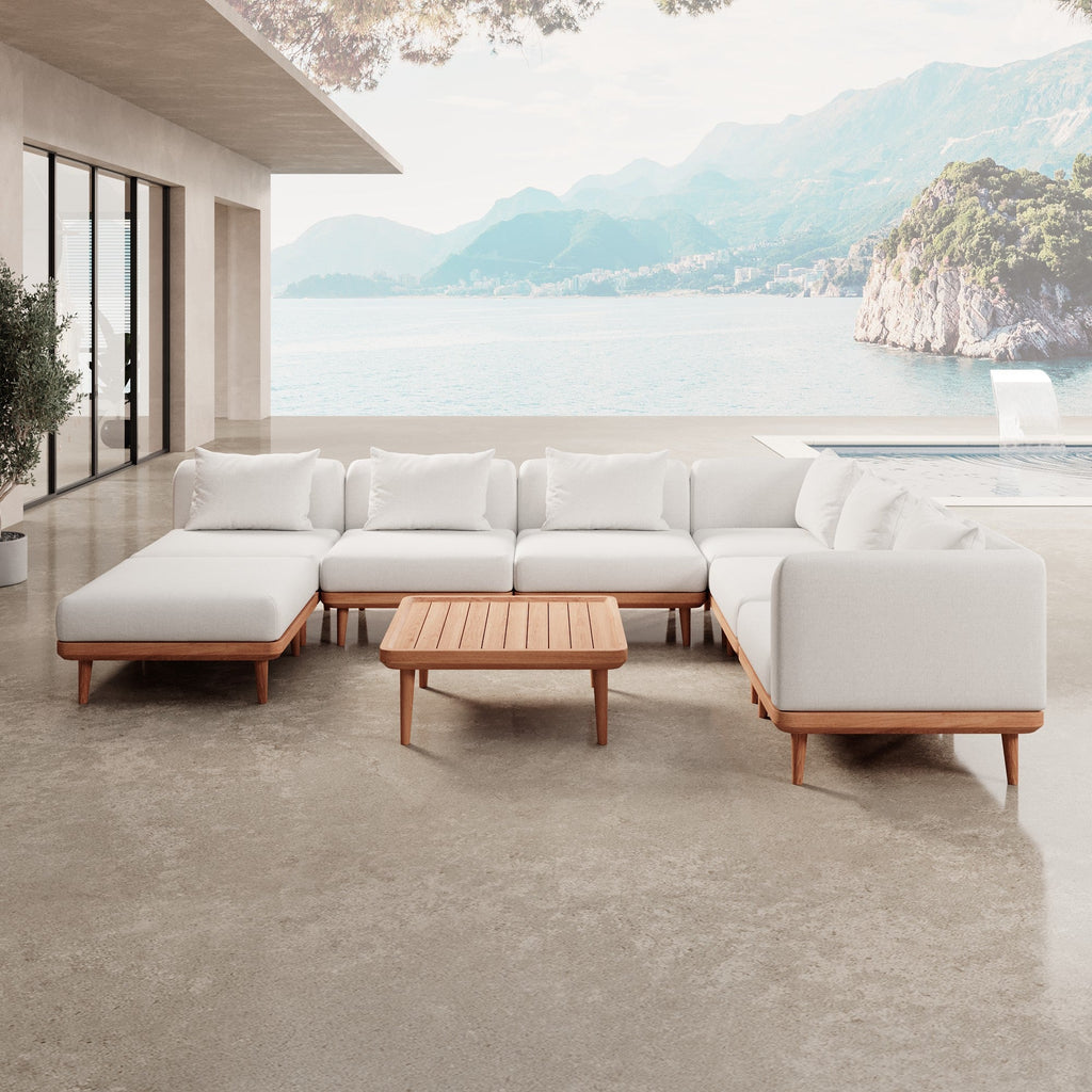 Nouri Aevora™ Luxus Outdoor Wohnlandschaft – Modulares Gartensofa mit Sunbrella Stoff