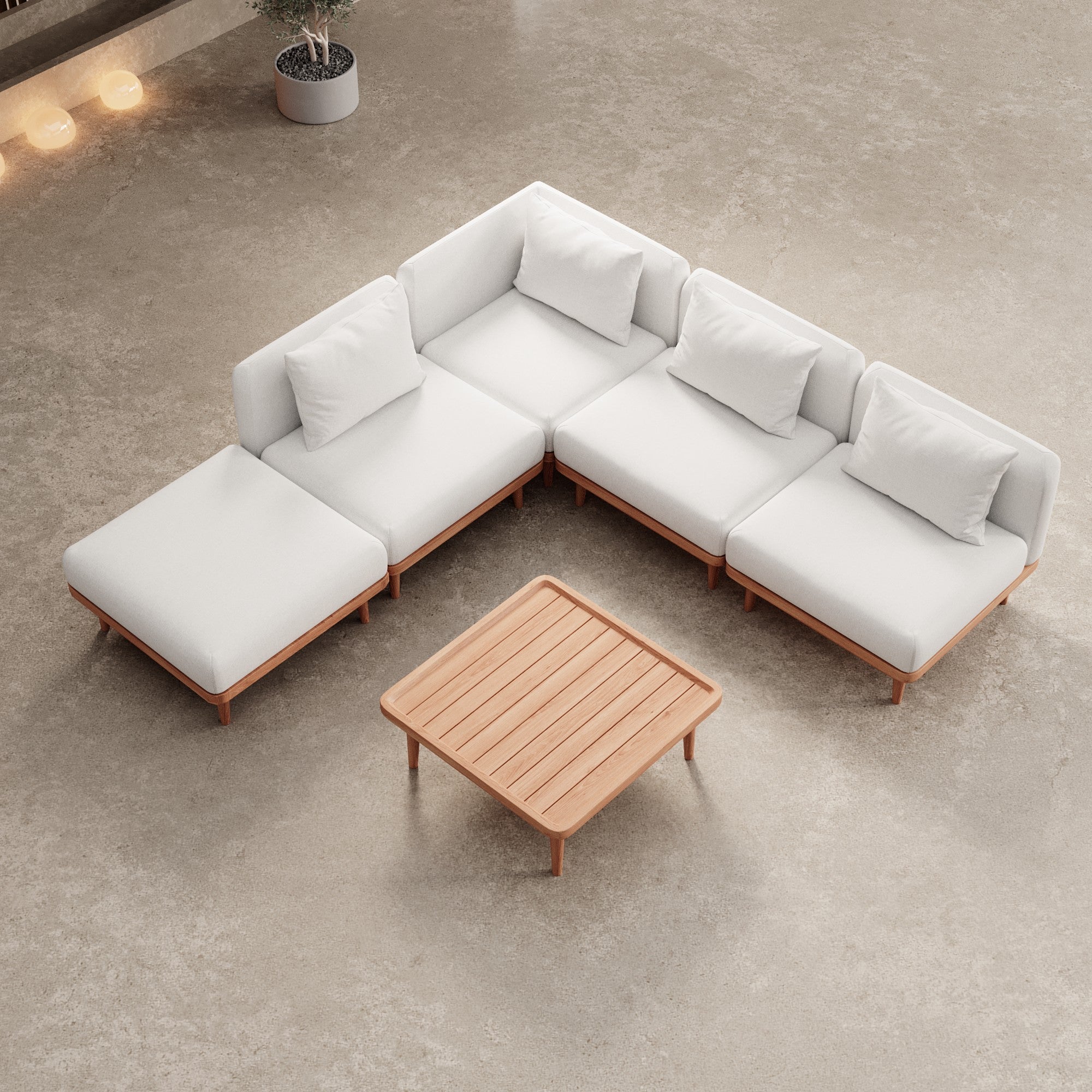 Nouri Modulares Garten-Ecksofa: Luxuriöse Aevora™ Lounge für Außenbereiche