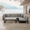 Luxuriöse Vayla Ecklounge Gartenmöbel Set mit Sunbrella® Polstern & Aluminiumrahmen