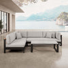 Luxuriöse Vayla Ecklounge Gartenmöbel Set mit Sunbrella® Polstern & Aluminiumrahmen
