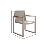 Lade das Bild in den Galerie-Viewer, Luxuriöses 2er Set Vayla Gartenstuhl mit Armlehnen, Outdoor Aluminium Robinienholz, Aevora Kollektion
