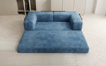 Lade das Bild in den Galerie-Viewer, Elegantes, Modernes 3-Sitzer Cordsofa Lazy: Komfort, Schlaffunktion &amp; Praktischer Stauraum
