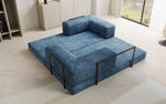 Lade das Bild in den Galerie-Viewer, Elegantes, Modernes 3-Sitzer Cordsofa Lazy: Komfort, Schlaffunktion &amp; Praktischer Stauraum
