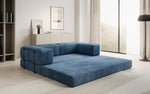 Lade das Bild in den Galerie-Viewer, Elegantes, Modernes 3-Sitzer Cordsofa Lazy: Komfort, Schlaffunktion &amp; Praktischer Stauraum
