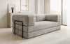 Luxuriöses "Lazy" 3-Sitzer Samt Designer Sofa mit Schlaffunktion und Stauraum