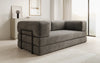Luxuriöses "Lazy" 3-Sitzer Samt Designer Sofa mit Schlaffunktion und Stauraum