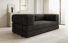 Luxuriöses "Lazy" 3-Sitzer Samt Designer Sofa mit Schlaffunktion und Stauraum