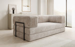 Lade das Bild in den Galerie-Viewer, Elegantes, Modernes 3-Sitzer Cordsofa Lazy: Komfort, Schlaffunktion &amp; Praktischer Stauraum
