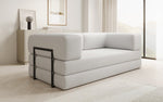 Lade das Bild in den Galerie-Viewer, Luxuriöses Designer Lazy 3-Sitzer Schlafsofa mit Bouclé-Stoff und Stauraum
