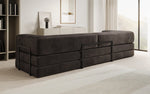 Lade das Bild in den Galerie-Viewer, Luxuriöses XXL Designer Samt Sofa mit Schlaffunktion, Stauraum und Komfort
