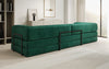 Luxuriöses XXL Designer Samt Sofa mit Schlaffunktion, Stauraum und Komfort