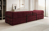 Luxuriöses XXL Designer Samt Sofa mit Schlaffunktion, Stauraum und Komfort