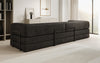 Luxuriöses XXL Designer Samt Sofa mit Schlaffunktion, Stauraum und Komfort