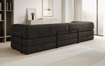 Lade das Bild in den Galerie-Viewer, Luxuriöses XXL Designer Samt Sofa mit Schlaffunktion, Stauraum und Komfort
