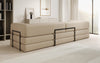 Luxuriöses XXL Designer Bouclé Sofa – 3 Sitzer mit Schlaffunktion & Stauraum