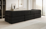 Lade das Bild in den Galerie-Viewer, Luxuriöses XXL Designer Bouclé Sofa – 3 Sitzer mit Schlaffunktion &amp; Stauraum

