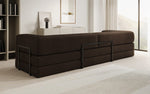 Lade das Bild in den Galerie-Viewer, Luxuriöses XXL Designer Bouclé Sofa – 3 Sitzer mit Schlaffunktion &amp; Stauraum
