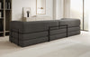 Luxuriöses XXL Bouclé Designer Sofa mit Schlaf- und Stauraumfunktion
