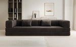 Lade das Bild in den Galerie-Viewer, Luxuriöses XXL Designer Samt Sofa mit Schlaffunktion, Stauraum und Komfort
