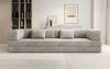 Luxuriöses XXL Designer Samt Sofa mit Schlaffunktion, Stauraum und Komfort