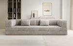 Lade das Bild in den Galerie-Viewer, Luxuriöses XXL Designer Samt Sofa mit Schlaffunktion, Stauraum und Komfort
