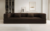 Luxuriöses XXL Designer Bouclé Sofa – 3 Sitzer mit Schlaffunktion & Stauraum