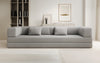 Luxuriöses XXL Bouclé Designer Sofa mit Schlaf- und Stauraumfunktion