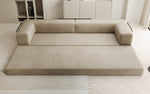 Lade das Bild in den Galerie-Viewer, Luxuriöses XXL Designer Samt Sofa mit Schlaffunktion, Stauraum und Komfort

