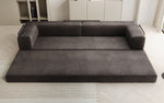 Lade das Bild in den Galerie-Viewer, Luxuriöses XXL Designer Samt Sofa mit Schlaffunktion, Stauraum und Komfort
