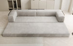 Lade das Bild in den Galerie-Viewer, Luxuriöses XXL Designer Samt Sofa mit Schlaffunktion, Stauraum und Komfort
